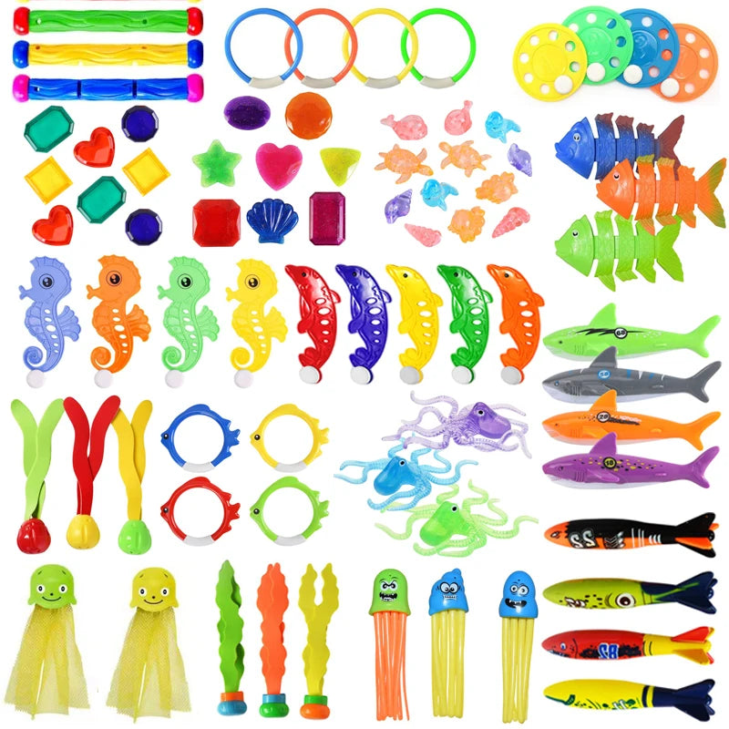 Diving Toys Plastic Children Summer Outdoors Swimming Pool Playing in the Water Toy Parent Child Interactive Swim Activity TMZ