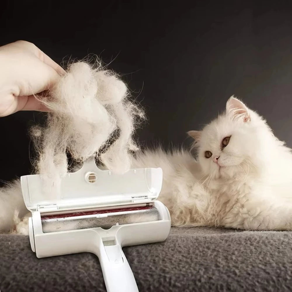 Pet Hair Remover, Floating Hair Removed with One Scratch, Rolling Back and Forth, Two-Way Hair Removal, Washable and Reusable
