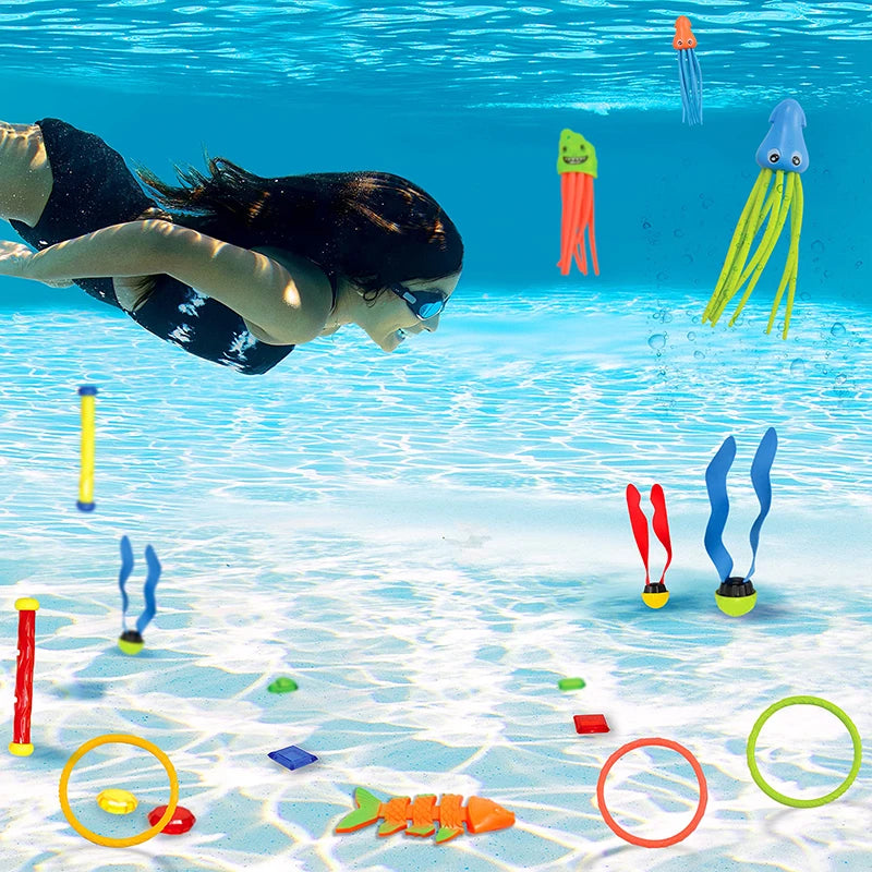 Diving Toys Plastic Children Summer Outdoors Swimming Pool Playing in the Water Toy Parent Child Interactive Swim Activity TMZ