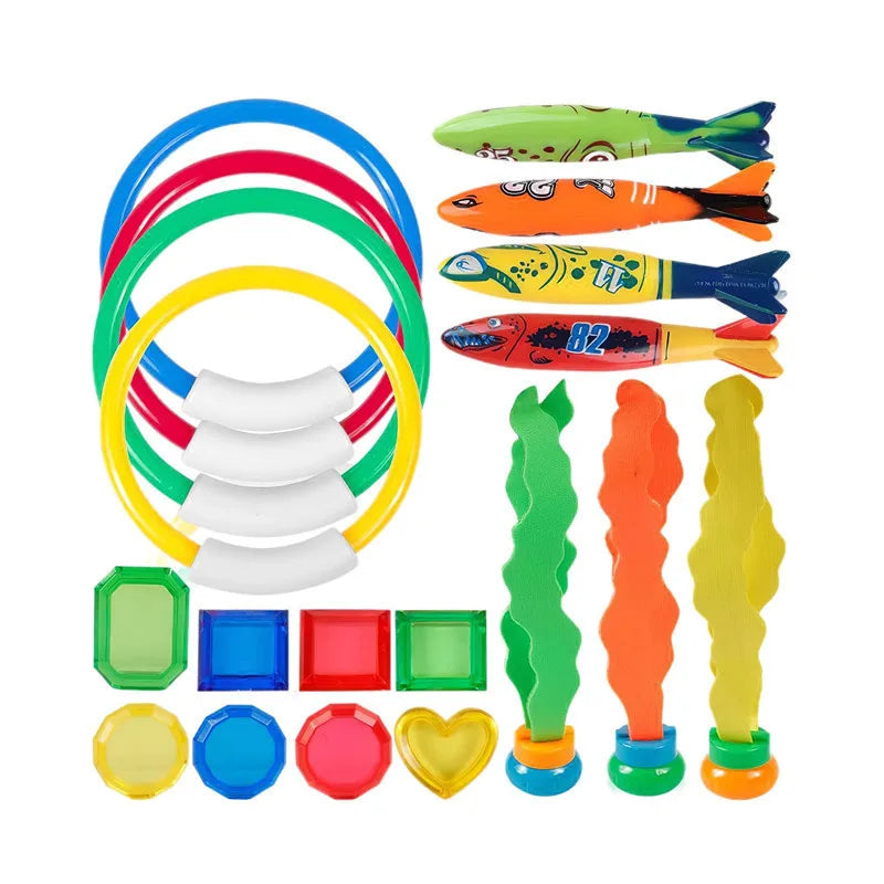 Diving Toys Plastic Children Summer Outdoors Swimming Pool Playing in the Water Toy Parent Child Interactive Swim Activity TMZ