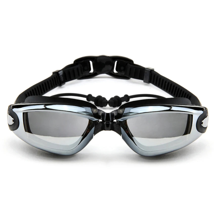 Men Women Myopia Swim Goggles Adults Professional Waterproof Plating anti Fog UV Swimming Pool Optical Glasses Earplugs Eyewear