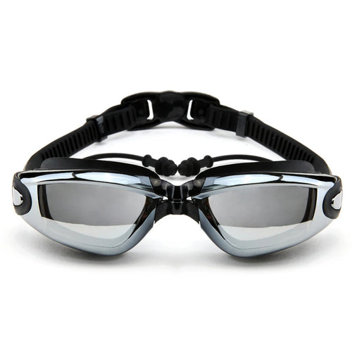 Men Women Myopia Swim Goggles Adults Professional Waterproof Plating anti Fog UV Swimming Pool Optical Glasses Earplugs Eyewear