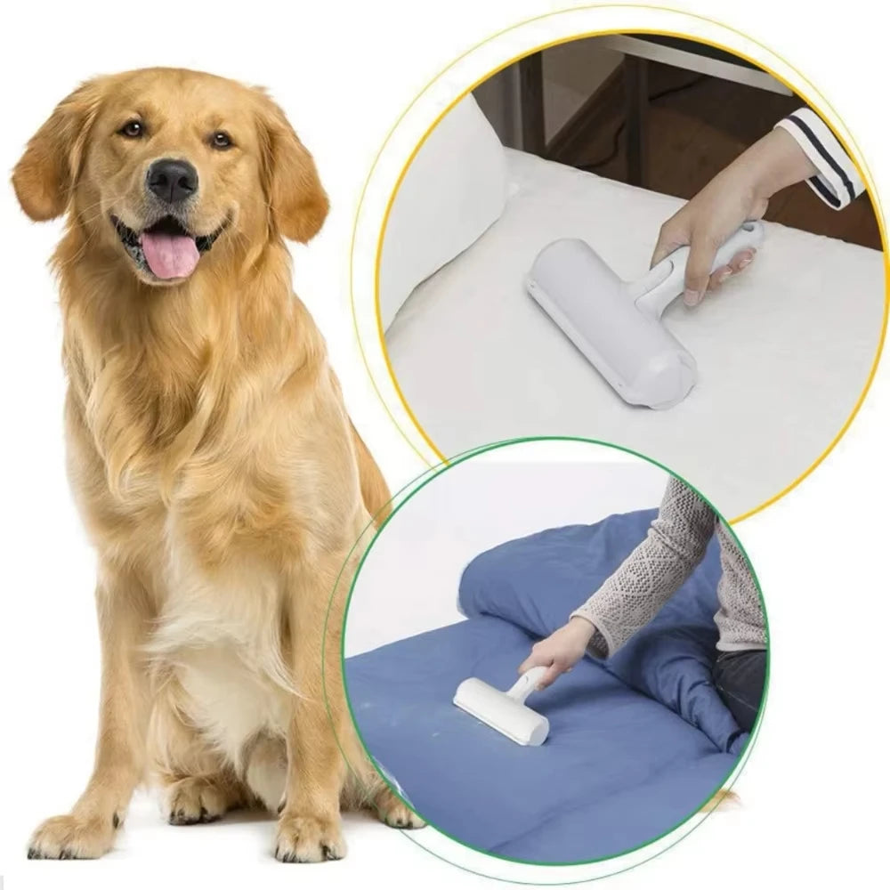 Pet Hair Remover, Floating Hair Removed with One Scratch, Rolling Back and Forth, Two-Way Hair Removal, Washable and Reusable